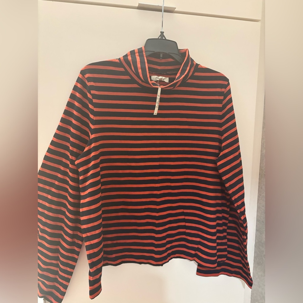 Madewell Wide Sleeve Turtleneck in Stripe. Size Large. New with tags.